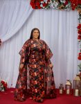 Long Sleeve Rouche Dress with Kimono